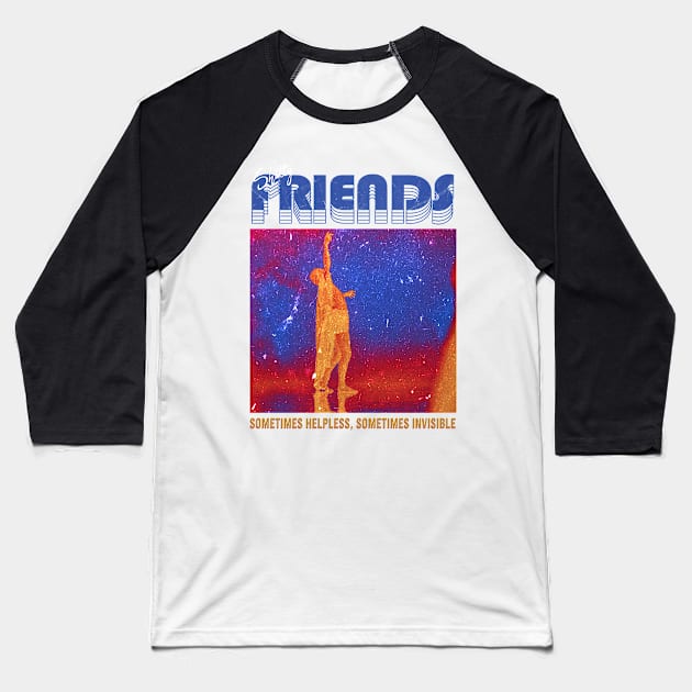 Shitty Friends Baseball T-Shirt by argobel13